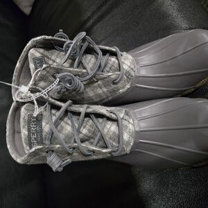 Sperry Gray Duck Boots